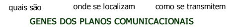 Genes dos Planos Comunicacionais - Genes Comunicacionais Genes dos Planos Comunicacionais - Genes Comunicacionais